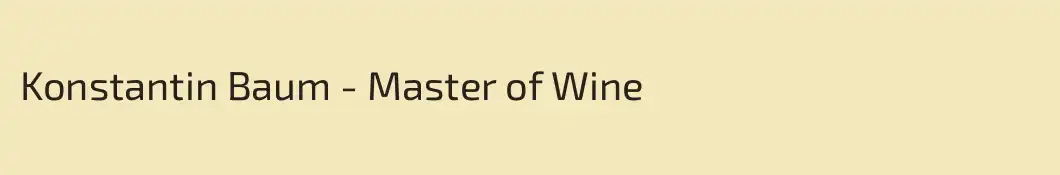 Konstantin Baum - Master of Wine